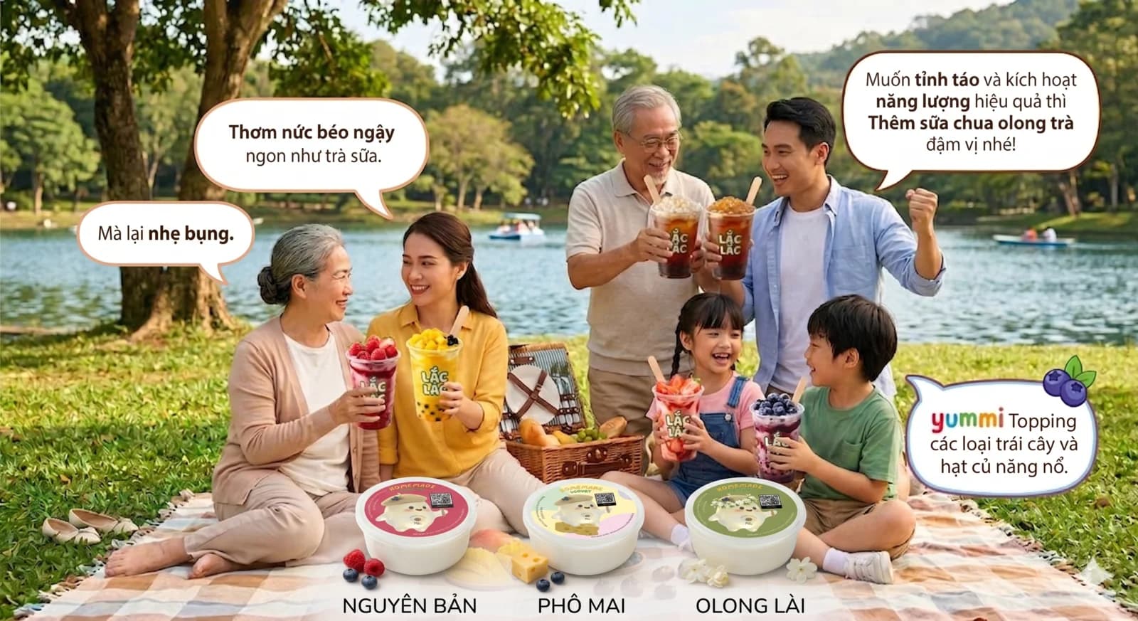 Gia đình thưởng thức Lắc Lắc