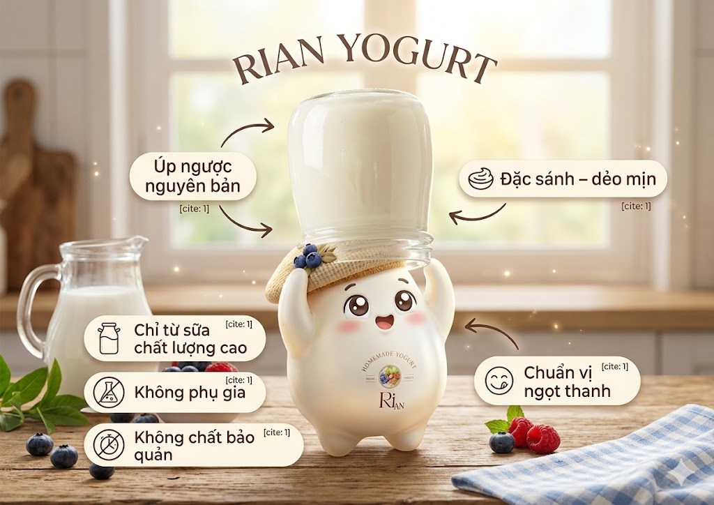 Sữa chua úp ngược nguyên bản RiAn